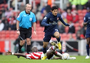 Carlos Vela (Arsenal) Mamady Sidibe (Stoke). Stoke City 3:1 Arsenal. FA Cup 4th Round Carlos Vela (Arsenal) Mamady Sidibe (Stoke). Stoke City 3:1 Arsenal. FA Cup 4th Round