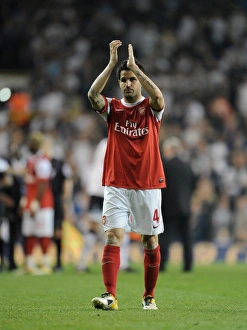 Cesc Fabregas (Arsenal) claps the fans after the match. Tottenham Hotspur 3:3 Arsenal Cesc Fabregas (Arsenal) claps the fans after the match. Tottenham Hotspur 3:3 Arsenal