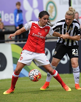 Danielle van de Donk (Arsenal Ladies) Laura Bassett (Notts County). Arsenal Ladies 2 Danielle van de Donk (Arsenal Ladies) Laura Bassett (Notts County). Arsenal Ladies 2