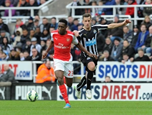 Danny Welbeck (Arsenal) Ryan Taylor (Newcastle). Newcastle United 1:2 Arsenal. Barclays Danny Welbeck (Arsenal) Ryan Taylor (Newcastle). Newcastle United 1:2 Arsenal. Barclays