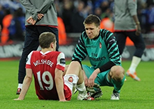 Dejected Arsenal players Wojciech Szczesny and Jack Wilshere. Arsenal 1:2 Birmingham City Dejected Arsenal players Wojciech Szczesny and Jack Wilshere. Arsenal 1:2 Birmingham City