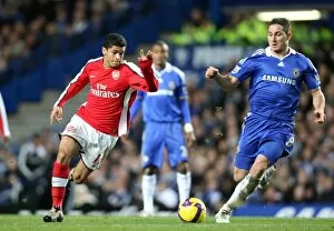 Images Dated 30th November 2008: Denilson (Arsenal) Frank Lampard (Chelsea)
