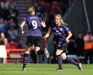 Ellen White celebrates scoring Arsenal's 3rd goal. Arsenal Ladies 3:0 Bristol Academy Ellen White celebrates scoring Arsenal's 3rd goal. Arsenal Ladies 3:0 Bristol Academy