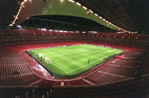 Emirates Stadium is prepared before the match Emirates Stadium is prepared before the match