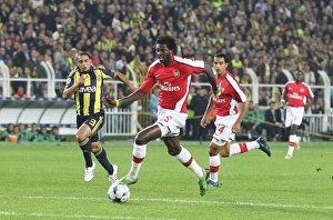 Emmanuel Adebayor on his way to score Arsenal's 1st Emmanuel Adebayor on his way to score Arsenal's 1st