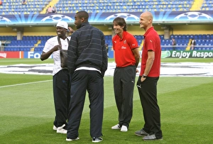 Emmnauel Eboue and Johan Djourou Emmnauel Eboue and Johan Djourou