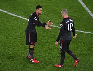 Francis Coquelin and Jack Wilshere (Arsenal). Crystal Palace 2:3 Arsenal. Premier League Francis Coquelin and Jack Wilshere (Arsenal). Crystal Palace 2:3 Arsenal. Premier League