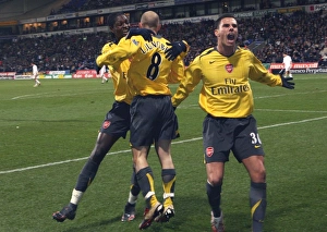 Freddie Ljungberg celebrates scoring the 2nd Arsenal goal with Emmanuel Adebayor Freddie Ljungberg celebrates scoring the 2nd Arsenal goal with Emmanuel Adebayor