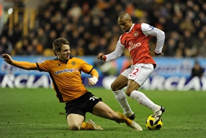 Gael Clichy (Arsenal) Kevin Doyle (Wolves). Wolverhampton Wanderers 0:2 Arsenal Gael Clichy (Arsenal) Kevin Doyle (Wolves). Wolverhampton Wanderers 0:2 Arsenal