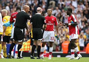 Gael Clichy and Emmanuel Eboue Gael Clichy and Emmanuel Eboue