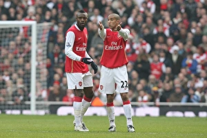 Gael Clichy and William Gallas (Arsenal) Gael Clichy and William Gallas (Arsenal)