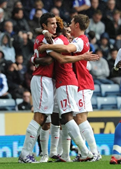 Gervinho scores celebrates scoring Arsenals 1st goal with Robin van Persie Gervinho scores celebrates scoring Arsenals 1st goal with Robin van Persie