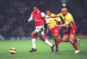 Gilberto (Arsenal) Gavin Mahon (Watford) Gilberto (Arsenal) Gavin Mahon (Watford)