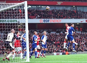 Gilberto scores Arsenals 1st goal under pressure from Brett Emerton (Blackburn) Gilberto scores Arsenals 1st goal under pressure from Brett Emerton (Blackburn)