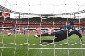 Gilberto shoots past Chelsea goalkeeper Petr Cech to score the Arsenal from the penalty Gilberto shoots past Chelsea goalkeeper Petr Cech to score the Arsenal from the penalty