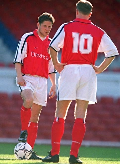 Graham Barrett and Dennis Bergkamp (Arsenal) Graham Barrett and Dennis Bergkamp (Arsenal)