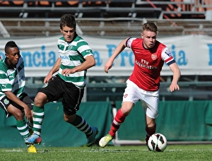 Jack Jebb (Arsenal) Diego Rubio (Sporting). Arsenal U19 1:3 Sporting Lisbon U19 Jack Jebb (Arsenal) Diego Rubio (Sporting). Arsenal U19 1:3 Sporting Lisbon U19