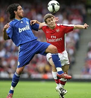 Images Dated 3rd August 2008: Jack Wilshere (Arsenal) Daniel Parejo (Real Madrid)