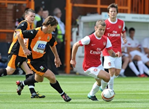 Jack Wilshere (Arsenal) Mark Hughes (Barnet). Barnet 0:4 Arsenal, Pre season friendly Jack Wilshere (Arsenal) Mark Hughes (Barnet). Barnet 0:4 Arsenal, Pre season friendly