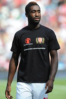 Johan Djourou (Arsenal) in a Save the Children t shirt. Arsenal 1:1 New York Red Bulls Johan Djourou (Arsenal) in a Save the Children t shirt. Arsenal 1:1 New York Red Bulls