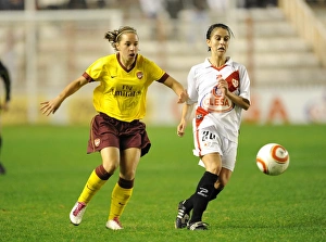 Jordan Nobbs (Arsenal) Cristina Martinez (Rayo). Rayo Vallecano 2:0 Arsenal Ladies Jordan Nobbs (Arsenal) Cristina Martinez (Rayo). Rayo Vallecano 2:0 Arsenal Ladies