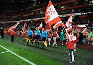 The Junior Gunners do a guard of honour as the teams walk out. Arsenal 2:0 Wigan Athletic The Junior Gunners do a guard of honour as the teams walk out. Arsenal 2:0 Wigan Athletic