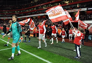 The Junoir Gunners do a guard of honour as the teams walk out. Arsenal 2:0 Wigan Athletic The Junoir Gunners do a guard of honour as the teams walk out. Arsenal 2:0 Wigan Athletic