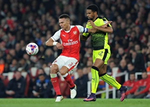 Kieran Gibbs (Arsenal) Garath McCleary (Reading). Arsenal 2:0 Reading. EFL Cup 4th Round Kieran Gibbs (Arsenal) Garath McCleary (Reading). Arsenal 2:0 Reading. EFL Cup 4th Round
