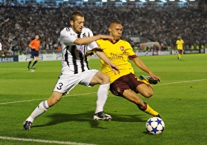 Kieran Gibbs (Arsenal) Ivan Stevanovic (Partizan). Partizan Belgrade 1:3 Arsenal Kieran Gibbs (Arsenal) Ivan Stevanovic (Partizan). Partizan Belgrade 1:3 Arsenal