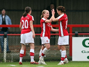 Kim Little celebrates scoring Arsenals 2nd goal with Kim Little celebrates scoring Arsenals 2nd goal with
