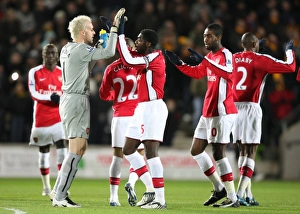 Kolo Toure and Manuel Almunia (Arsenal) before the match Kolo Toure and Manuel Almunia (Arsenal) before the match