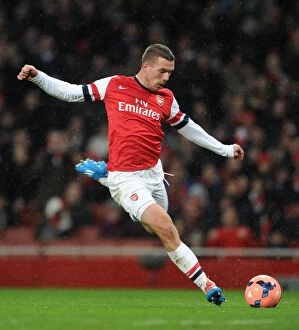 Images Dated 24th January 2014: Lukas Podolski (Arsenal). Arsenal 4: 0 Coventry City. FA Cup 4th Round