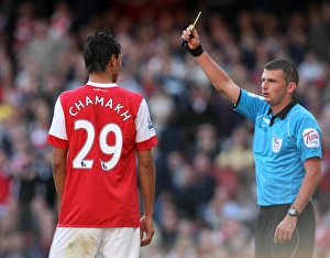 Marouane Chamakh (Arsenal) is shown the yellow card. Arsenal 2:3 West Bromwich Albion Marouane Chamakh (Arsenal) is shown the yellow card. Arsenal 2:3 West Bromwich Albion
