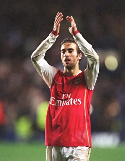 Mathieu Flamini (Arsenal) claps the fans at the end of the match Mathieu Flamini (Arsenal) claps the fans at the end of the match