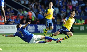 Mathieu Flamini (Arsenal) Dean Hammond (Leicester). Leicester City 1:1 Arsenal. Barclays Mathieu Flamini (Arsenal) Dean Hammond (Leicester). Leicester City 1:1 Arsenal. Barclays