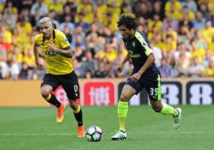 Mohamed Elneny (Arsenal) Valon Behrami (Watford). Watford 1:3 Arsenal. Premier League Mohamed Elneny (Arsenal) Valon Behrami (Watford). Watford 1:3 Arsenal. Premier League