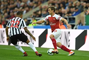 Nacho Monreal (Arsenal) DeAndre Yedlin (Newcastle). Newcastle United 1:2 Arsenal Nacho Monreal (Arsenal) DeAndre Yedlin (Newcastle). Newcastle United 1:2 Arsenal