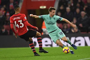 Nacho Monreal (Arsenal) Yan Valery (Southampton). Southampton 3:2 Arsenal. Premier League Nacho Monreal (Arsenal) Yan Valery (Southampton). Southampton 3:2 Arsenal. Premier League