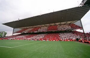 Highbury Stadium Collection: The North bank at the end of the match. Arsenal 4: 2 Wigan Athletic