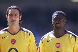 Robert Pires and Kolo Toure (Arsenal). Arsenal 1:2 Chelsea. FA Community Shield Robert Pires and Kolo Toure (Arsenal). Arsenal 1:2 Chelsea. FA Community Shield