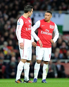 Robin van Persie and Alex Oxlade-Chamberlain (Arsenal). Arsenal 1:2 Manchester United Robin van Persie and Alex Oxlade-Chamberlain (Arsenal). Arsenal 1:2 Manchester United