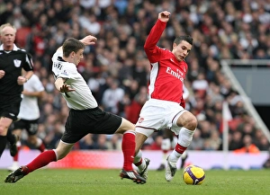 Robin van Persie (Arsenal) Chris Baird (Fulham) Robin van Persie (Arsenal) Chris Baird (Fulham)