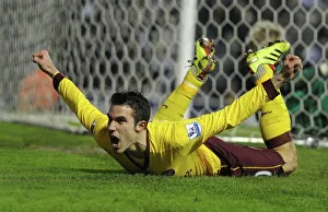 Robin van Persie celebrates scoring the 3rd Arsenal goal. Leeds United 1:3 Arsenal Robin van Persie celebrates scoring the 3rd Arsenal goal. Leeds United 1:3 Arsenal