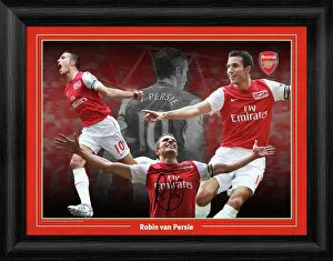 Images Dated 26th February 2012: Robin van Persie Framed Montage
