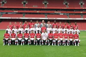 Arsenal First Team Squad Photo Collection: Back row (left to right): Jack Wilshere
