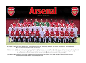 Back row (left to right): Theo Walcott Back row (left to right): Theo Walcott