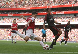 Samir Nasri (Arsenal) Luca Antonini (Milan). Arsenal 1:1 AC Milan. Emirates Cup Pre Season Samir Nasri (Arsenal) Luca Antonini (Milan). Arsenal 1:1 AC Milan. Emirates Cup Pre Season