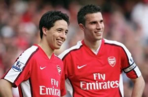 Images Dated 24th April 2010: Samir Nasri and Robin van Persie (Arsenal). Arsenal 0: 0 Manchester City
