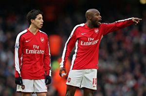 Samir Nasri and William Gallas (Arsenal). Arsenal 3:0 Aston Villa. Barclays Premier League Samir Nasri and William Gallas (Arsenal). Arsenal 3:0 Aston Villa. Barclays Premier League