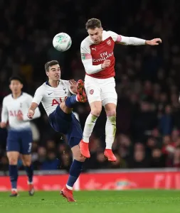 Arsenal FC Print: Ramsey vs Winks (Carabao Cup 2018-19)